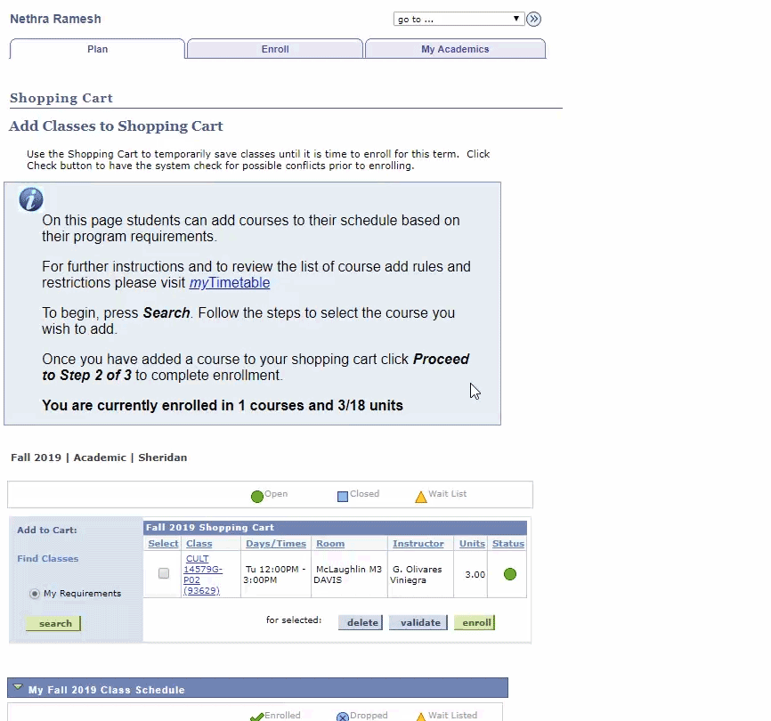 Validate Courses