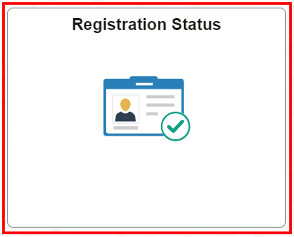 registration status tile