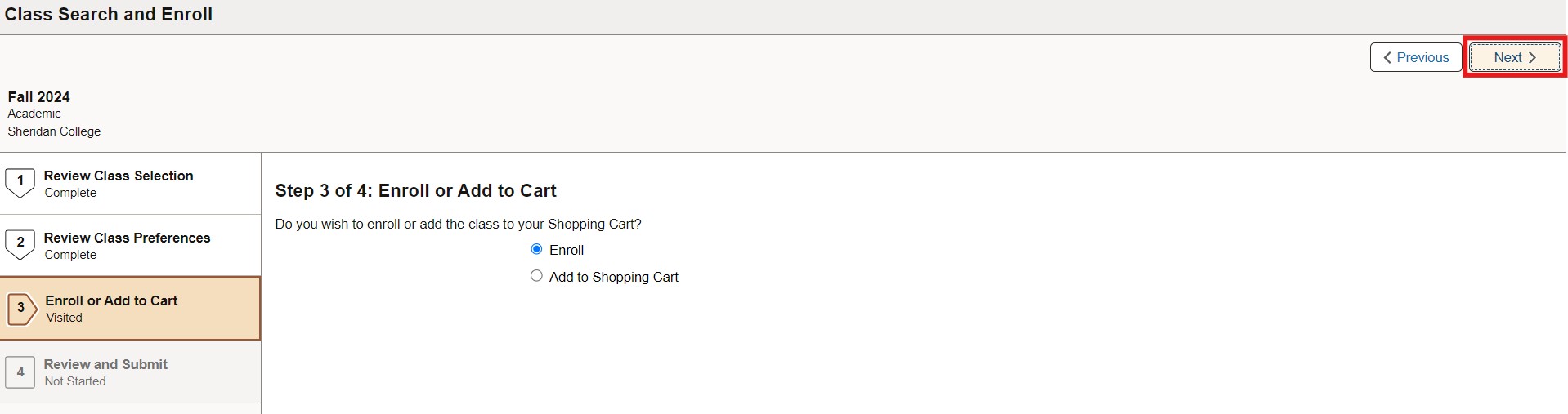enroll or add to cart