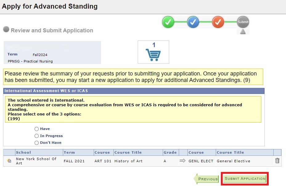 Review and submit image