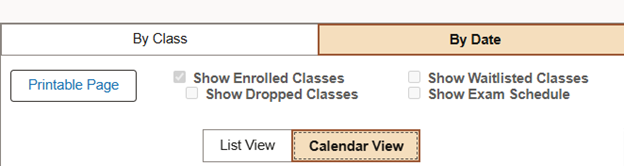 by date button selected, calendar view selected