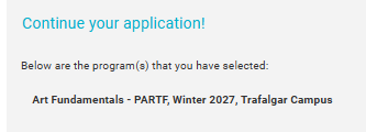 Application in your portal