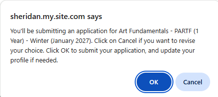 Confirm submission